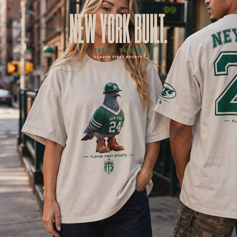 Gotham Borough Bird No. 24 Oversized Tee | New York