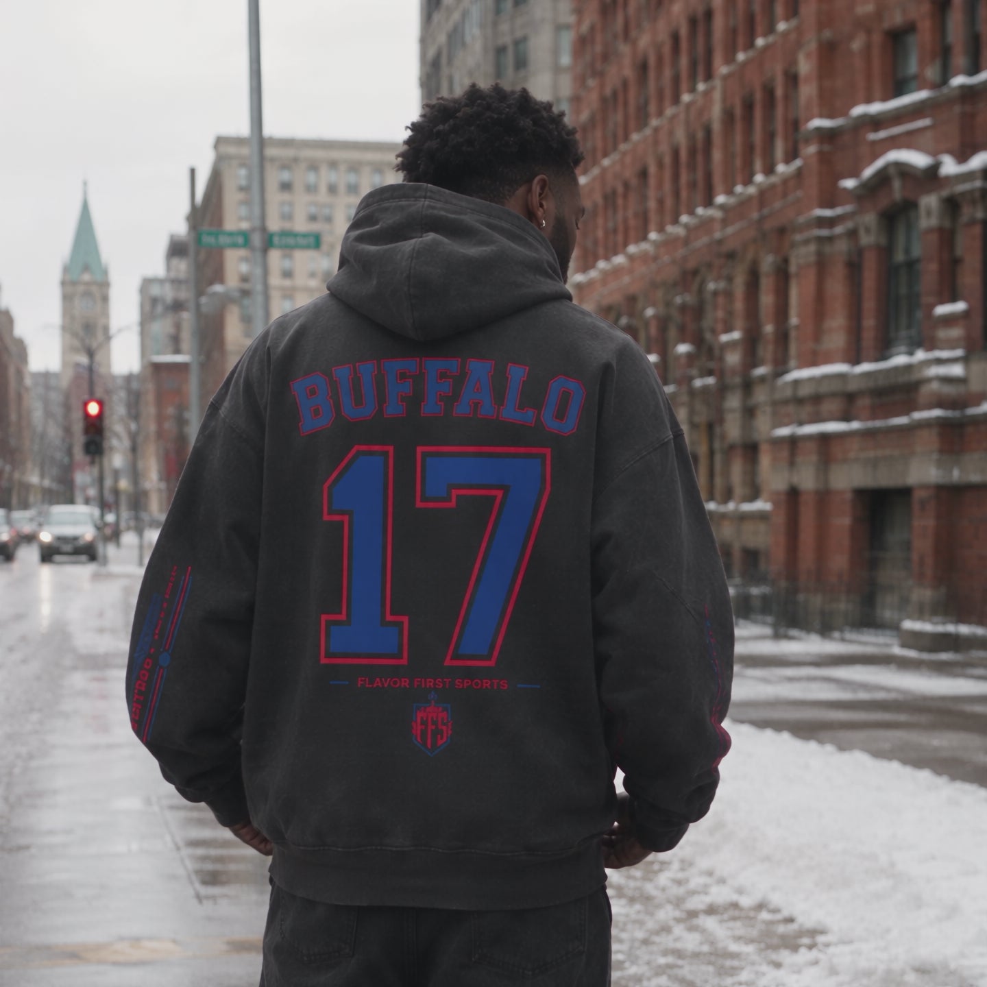 Whiteout Borough Bird No. 17 Concrete Fade Hoodie